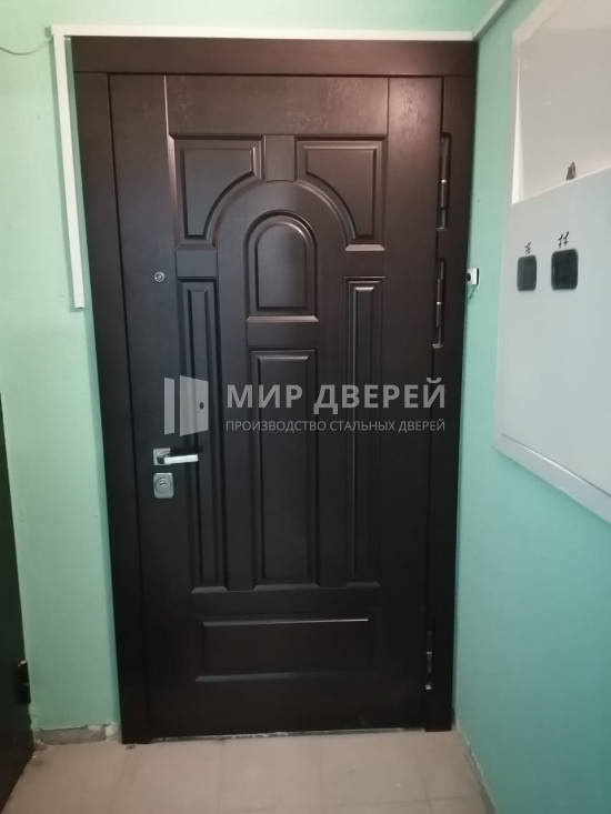 Входная дверь с внешней стороны МДФ - фото