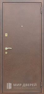 Дачная дверь с порошковым напылением и ламинированной панелью №64 - фото №1