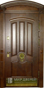 Входная арочная металлическая дверь №4 - фото №1