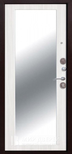 Металлическая дверь с зеркалом и порошковым напылением №2 - фото №2