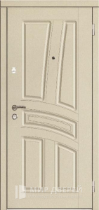 Теплая входная дверь с МДФ плитой слоновая кость №106 - фото №1