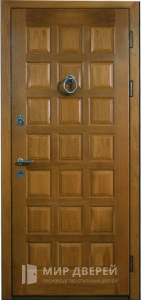 Металлическая дверь с МДФ панелью для деревянного дома №39 - фото №1
