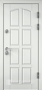 Дверь входная металлическая белая внутри №29 - фото №1