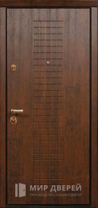 Дверь МДФ на улицу стальная №381 - фото №1