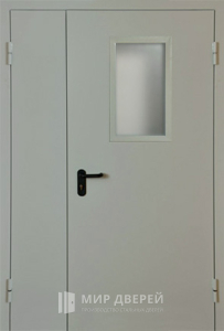 Полуторная дверь с окном EI-60 №4 - фото №1