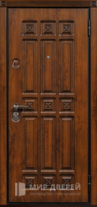 Резная дверь из массива дерева миланский орех №24 - фото №1