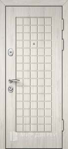 Наружная дверь со светлыми МДФ накладками техно №46 - фото №1