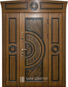 Парадная дверь с фрезеровкой №340 - фото №1