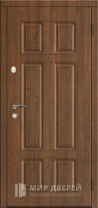 Металлическая дверь с МДФ накладкой для деревянного дома №45 - фото №1